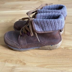 Mahogany color Chaco ankle boot